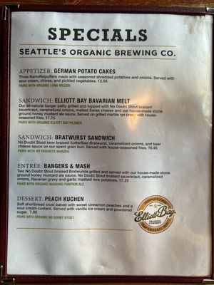 Menu photo 8 Elliott Bay Brewing - Lake City Seattle, WA Menu photo 8 Elliott Bay Brewing - Lake City Seattle, WA