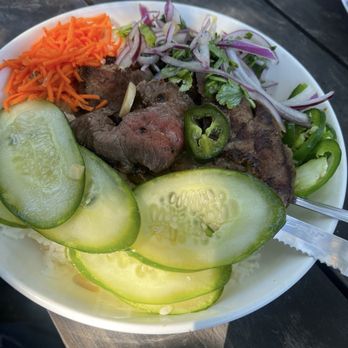 Chico Feo - CamBo - rice bowl with pickled carrots and cukes and rice - Caribbean Near Me - Folly Beach, South Carolina Chico Feo - CamBo - rice bowl with pickled carrots and cukes and rice - Caribbean Near Me - Folly Beach, South Carolina