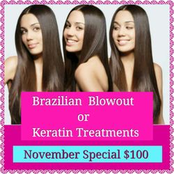The Color Bar HI - Tired of frizzy hair The Brazilian  Blowout & Keratin Smoothing Treatments, it creates  smooth silky hair Last 3 months