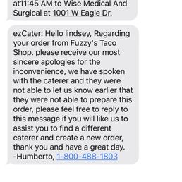 Look at the timestamp of the cancellation. 12:11 PM. Delivery was supposed to occur at 11:45 AM