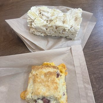 Little Jaye - Ham and Cheese Biscuit + Ruffles Rice Krispy - Bakeries Near Me - Seattle, Washington Little Jaye - Ham and Cheese Biscuit + Ruffles Rice Krispy - Bakeries Near Me - Seattle, Washington