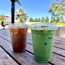 Academic Coffee - Dirty Chai & Melon Matcha
