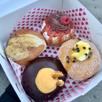 Chubby Baker - Chocolate Orange, passion fruit, raspberry Nutella, creme brûlée - Donuts Near Me - Salt Lake City, Utah Chubby Baker - Chocolate Orange, passion fruit, raspberry Nutella, creme brûlée - Donuts Near Me - Salt Lake City, Utah