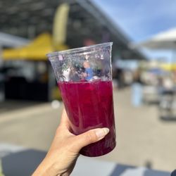 Point Loma Farmers Market - "Dragons blood lemonade" - dragonfruit from The Chipotle Stop
