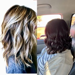 Reyna's Beauty & Hair Salon - The first photo is the cut I asked for the second is the cut I got....not at all like the photo.