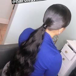 Sleek ponytail!