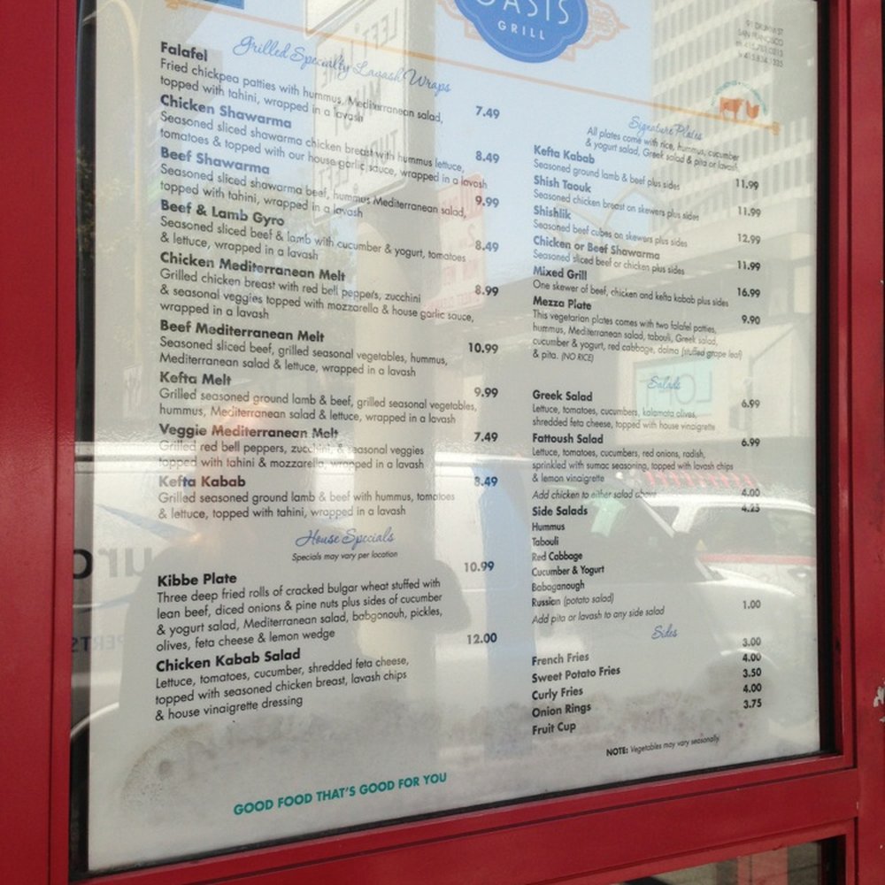 Oasis Grill - Middle Eastern Near Me - San Francisco, California