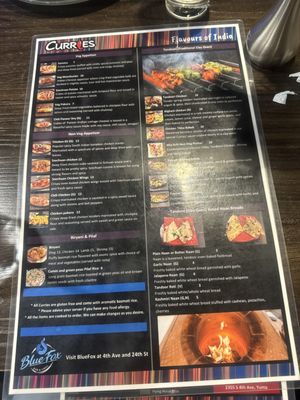 Menu photo 1 Curries Indian Restaurant & Bar Yuma, AZ