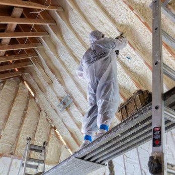 New England Performance Insulation - Spray Foam Application - High Roof Area - Insulation Installation Near Me - Milford, Connecticut