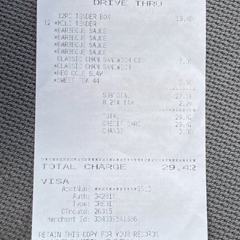 Popeyes Louisiana Kitchen - Charged $19.49 for 12 tenders after being told they don't have an 11 pc tender fir $14.99 - Fast Food Near Me - S Ogden, Utah