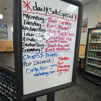 Larry's Giant Subs - Daily specials they're written out a week in advance - Sandwiches Near Me - Jacksonville, Florida Larry's Giant Subs - Daily specials they're written out a week in advance - Sandwiches Near Me - Jacksonville, Florida