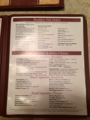 Menu photo 6 Randy's Family Restaurant Eau Claire, WI Menu photo 6 Randy's Family Restaurant Eau Claire, WI