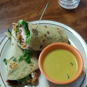 Annapurna's World Vegetarian Cafe - Falafel wrap & butternut soup - Gluten-Free Near Me - Albuquerque, New Mexico Annapurna's World Vegetarian Cafe - Falafel wrap & butternut soup - Gluten-Free Near Me - Albuquerque, New Mexico