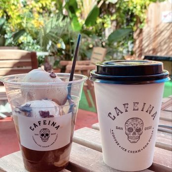Cafeina Cafe - Afogato & mazapán latte - Cafes Near Me - San Diego, California Cafeina Cafe - Afogato & mazapán latte - Cafes Near Me - San Diego, California