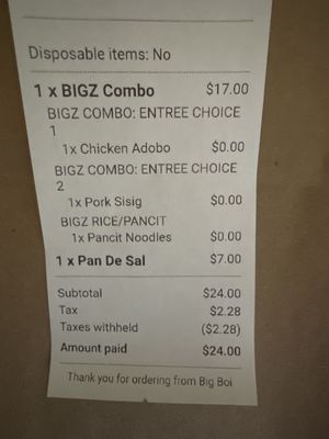 Menu photo 3 Big Boi Los Angeles, CA