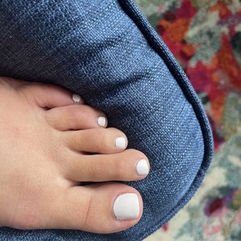 Happy Nails - The polish doesn't cover the whole nail. The edges are rough. Nails not properly filed. Don't waste your time. - Nail Salons Near Me - Allen Park, Michigan