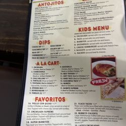 Taqueria El Paisa - Menu