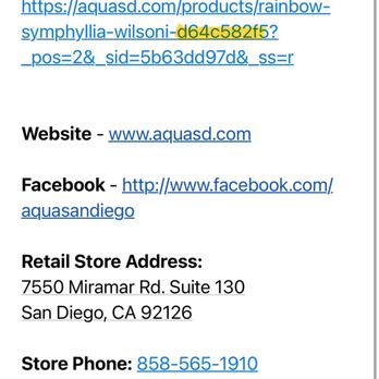 Aqua SD - The link that was given for the replacement - Local Fish Stores Near Me - San Diego, California Aqua SD - The link that was given for the replacement - Local Fish Stores Near Me - San Diego, California