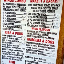 High Falls Wing Depot - Menu