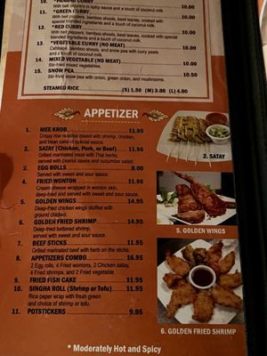 Menu photo 8 Singha Thai Bakersfield, CA