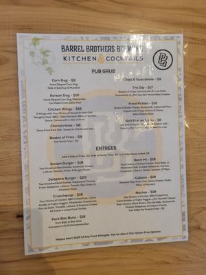 Menu photo 1 Barrel Brothers Brewing Windsor, CA