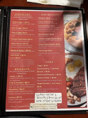Menu photo 3 TraDa's breakfast diner Valdez, AK Menu photo 3 TraDa's breakfast diner Valdez, AK