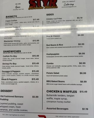 Menu photo 2 Styr Kurbside Kitchen Springfield, OR