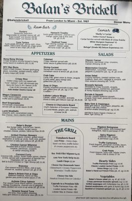 Menu photo 2 Balan's Miami, FL Menu photo 2 Balan's Miami, FL