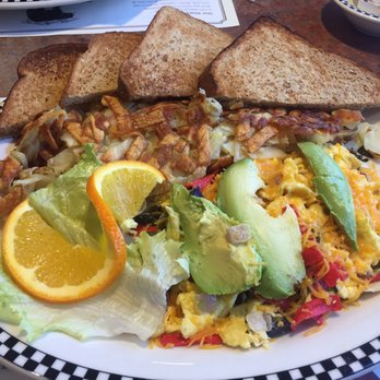 Black Bear Diner Barstow - Fiesta Scramble with HB and wheat toast! Delicious!! - Breakfast & Brunch Near Me - Barstow, California Black Bear Diner Barstow - Fiesta Scramble with HB and wheat toast! Delicious!! - Breakfast & Brunch Near Me - Barstow, California