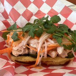 The Speckled Egg Cafe - Banh mi shrimp roll   So great
