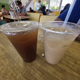 Tamarindo and medium horchata