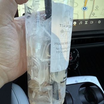 Teaspoon - Too much ice, i even asked for less ice but still got this much ice - Bubble Tea Near Me - Pinole, California Teaspoon - Too much ice, i even asked for less ice but still got this much ice - Bubble Tea Near Me - Pinole, California