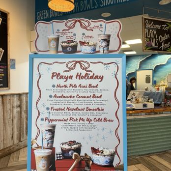 Playa Bowls - Holiday menu - Coffee & Tea Near Me - Helotes, Texas Playa Bowls - Holiday menu - Coffee & Tea Near Me - Helotes, Texas