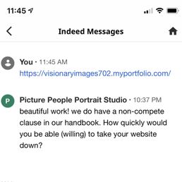 Example of why you go to the independent photography studios and not greedy corporate interests Example of why you go to the independent photography studios and not greedy corporate interests