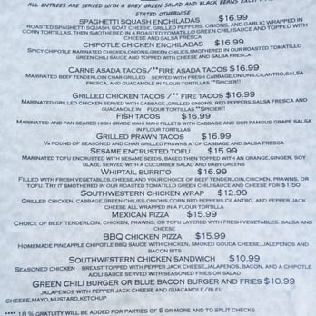 Whiptail Grill - Menu part 2 - Mexican Near Me - Springdale, Utah Whiptail Grill - Menu part 2 - Mexican Near Me - Springdale, Utah