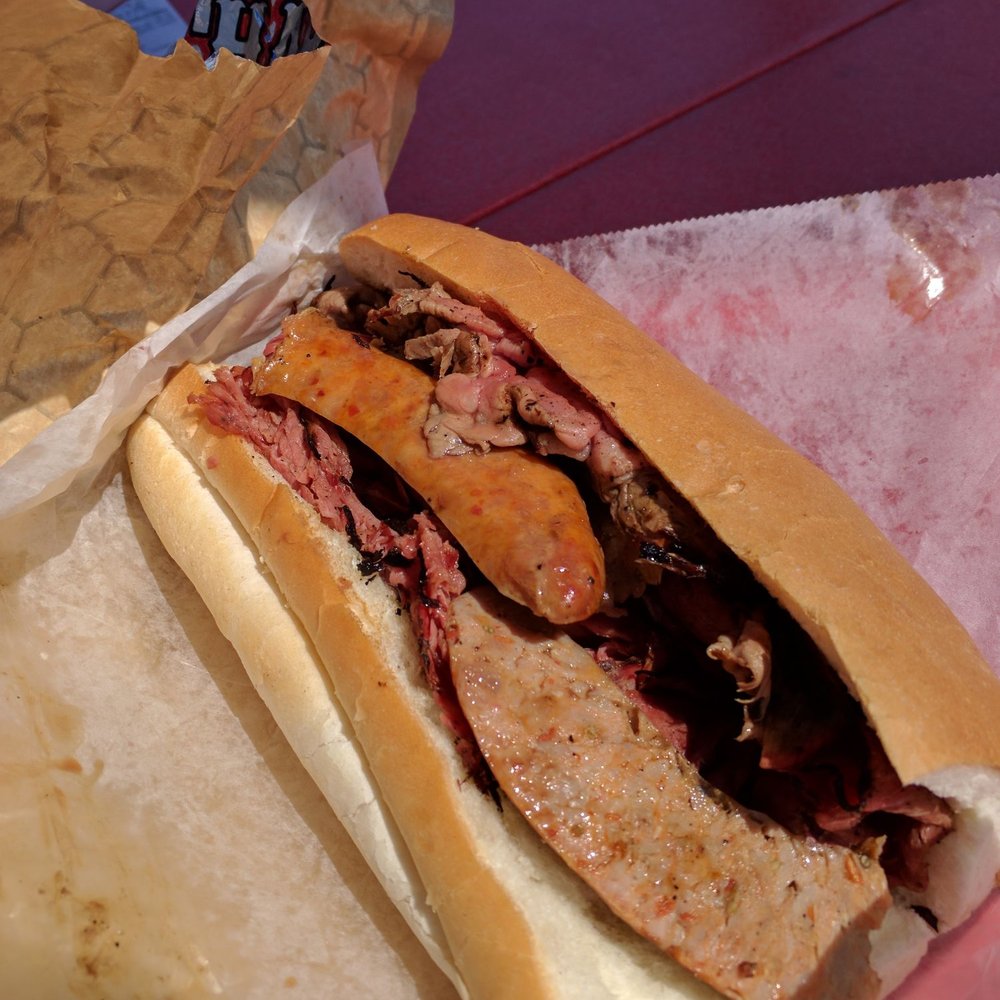 Chaps Pit Beef - The sausage was just... Mmmmm - Sandwiches Near Me - Aberdeen, Maryland Chaps Pit Beef - The sausage was just... Mmmmm - Sandwiches Near Me - Aberdeen, Maryland