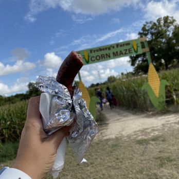 Froberg's Farm - Sausage on a stick is a must - Pick Your Own Farms Near Me - Alvin, Texas Froberg's Farm - Sausage on a stick is a must - Pick Your Own Farms Near Me - Alvin, Texas