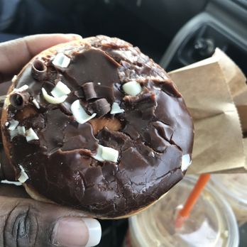 Dunkin' - This was their limited edition donut. It was thrown in the bag with no toppings or wax paper and was hard to boot! - Coffee & Tea Near Me - Champaign, Illinois