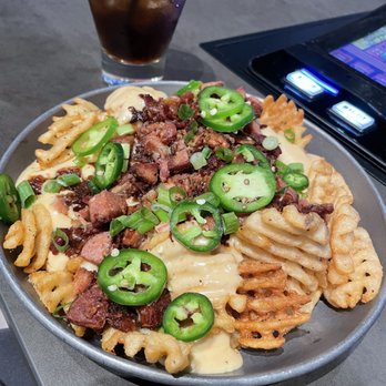 The League - Loaded pork fries - Sports Bars Near Me - Durant, Oklahoma