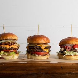 Ox Kitchen - 3 of our house made burgers.