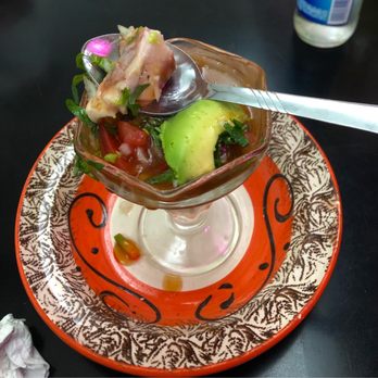 El Rey del Marisco - The best Octopus cocktail I have ever tasted!! This is the small size, they come in sm, med, and lg. - Seafood Near Me - México, D.F., DIF