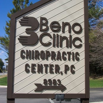 Beno Clinic Chiropractic Center, P.C. - Clinic Sign by Road - Chiropractors Near Me - Petoskey, Michigan Beno Clinic Chiropractic Center, P.C. - Clinic Sign by Road - Chiropractors Near Me - Petoskey, Michigan