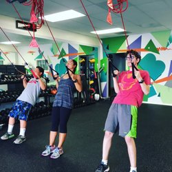 Gold Core - Small Group Fitness Class using suspension training system.