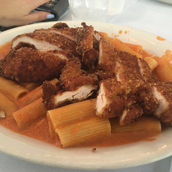 Robke’s - Rigatoni Vodka with Chicken. (My daughter couldn't wait for me to take the photo.) - American Near Me - Northport, New York