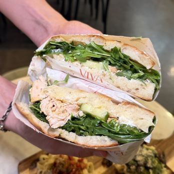 Pasta Viva - Lemon chicken focaccia sandwich - Italian Near Me - Huntington Beach, California