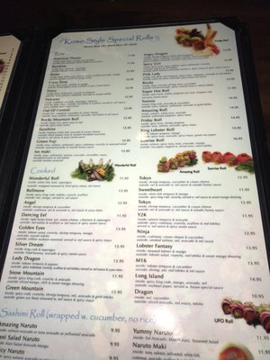 Menu photo 1 Komo Asian Cuisine Bellmore, NY Menu photo 1 Komo Asian Cuisine Bellmore, NY