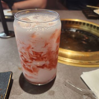 Y Space BBQ - Strawberry milk tea - Barbeque Near Me - Flushing, New York Y Space BBQ - Strawberry milk tea - Barbeque Near Me - Flushing, New York
