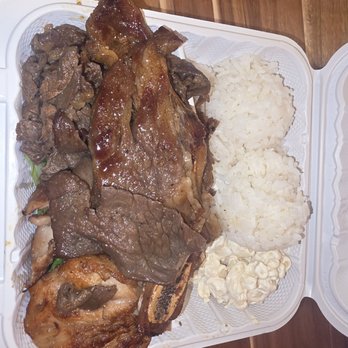 Kaukau Hawaiian BBQ - Hawaiian Mixed BBQ. Veggies on bottom. - Hawaiian Near Me - Speedway, Indiana Kaukau Hawaiian BBQ - Hawaiian Mixed BBQ. Veggies on bottom. - Hawaiian Near Me - Speedway, Indiana