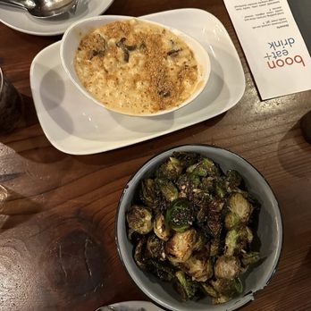 boon eat + drink - Mac n cheese + brussel sprouts - New American Near Me - Guerneville, California