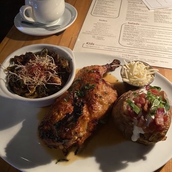 Millburn Standard - Rotisserie chicken. I subbed for Brussel sprouts and a baked potato. - Cocktail Bars Near Me - Millburn, New Jersey